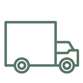 Icon of a truck representing express international shipping