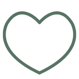 green icon of a heart