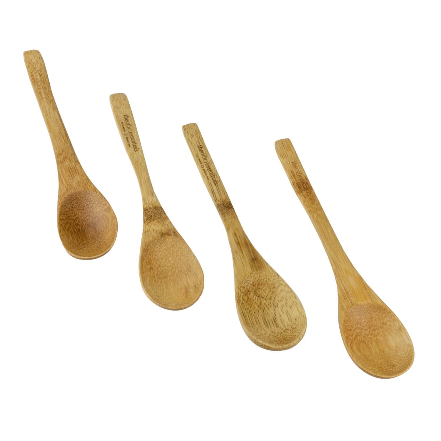 four bamboo spoons