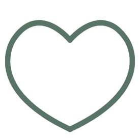 green icon of a heart