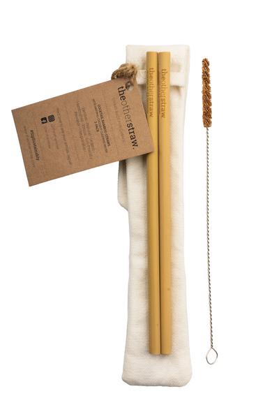 cocktail bamboo straws 2-pack